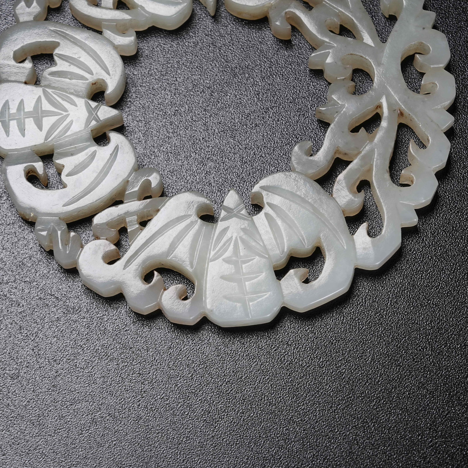 A HETIAN JADE FORTUNE PATTERN PENDANT - 4