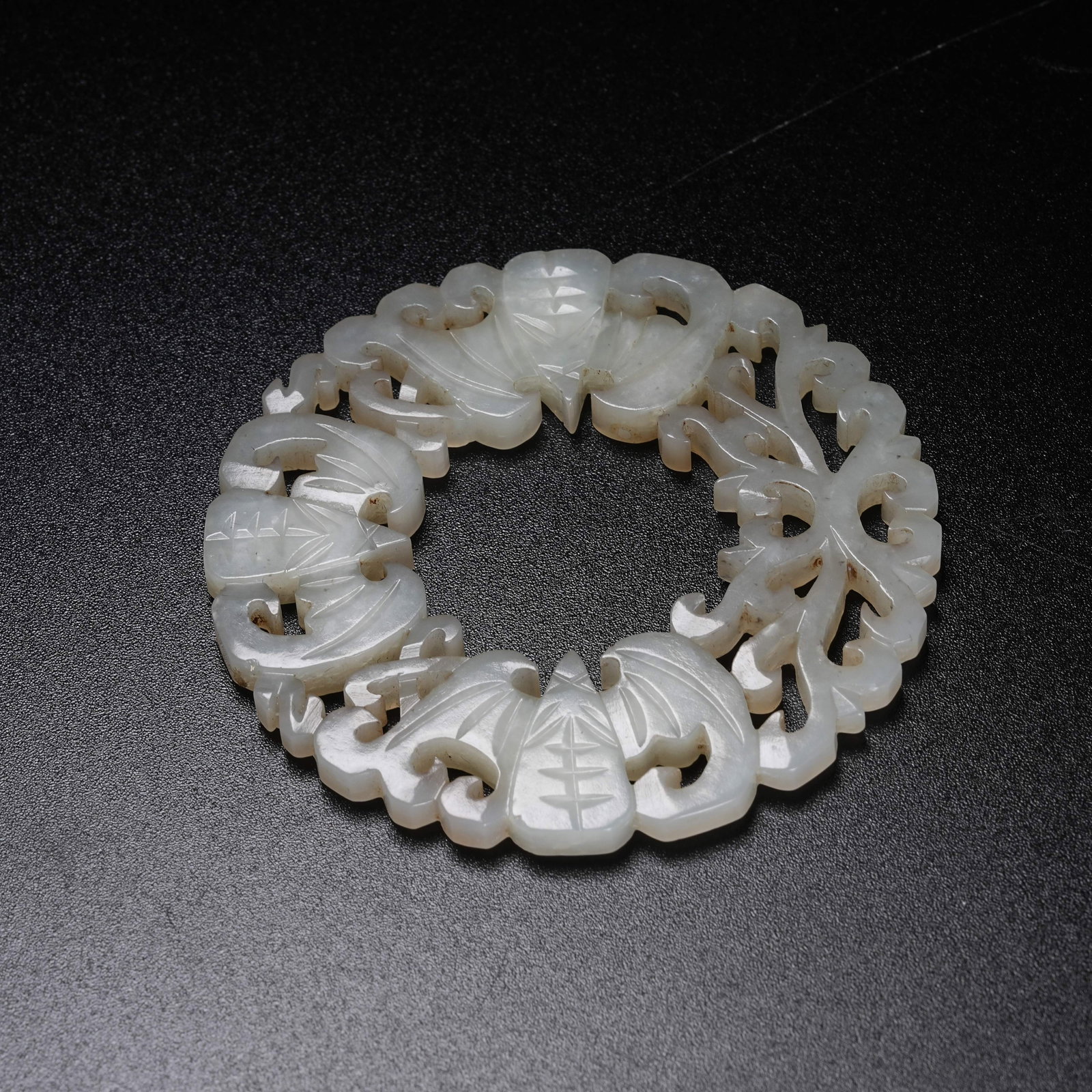 A HETIAN JADE FORTUNE PATTERN PENDANT - 5