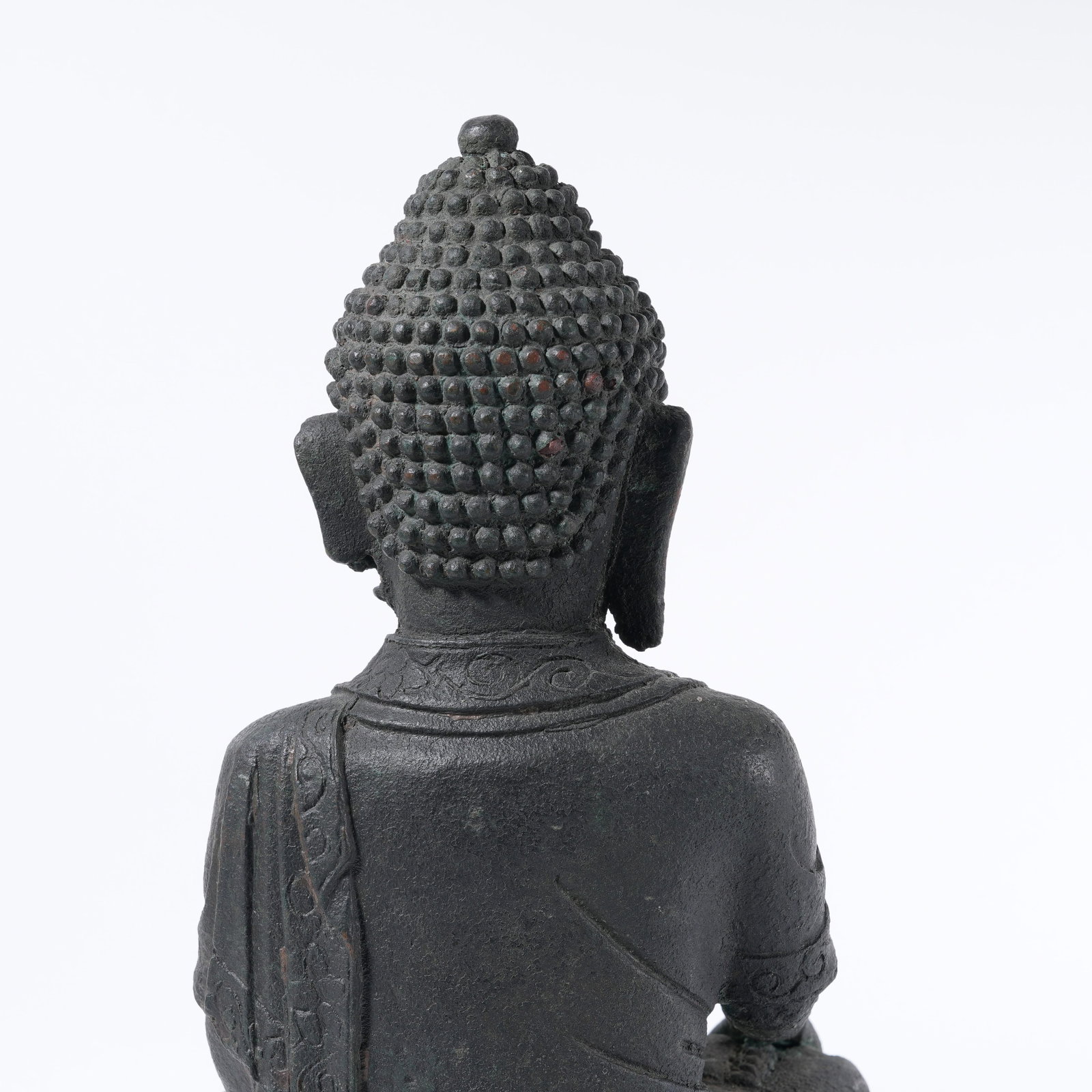 A BRONZE SAKYAMUNI STATUE - 6