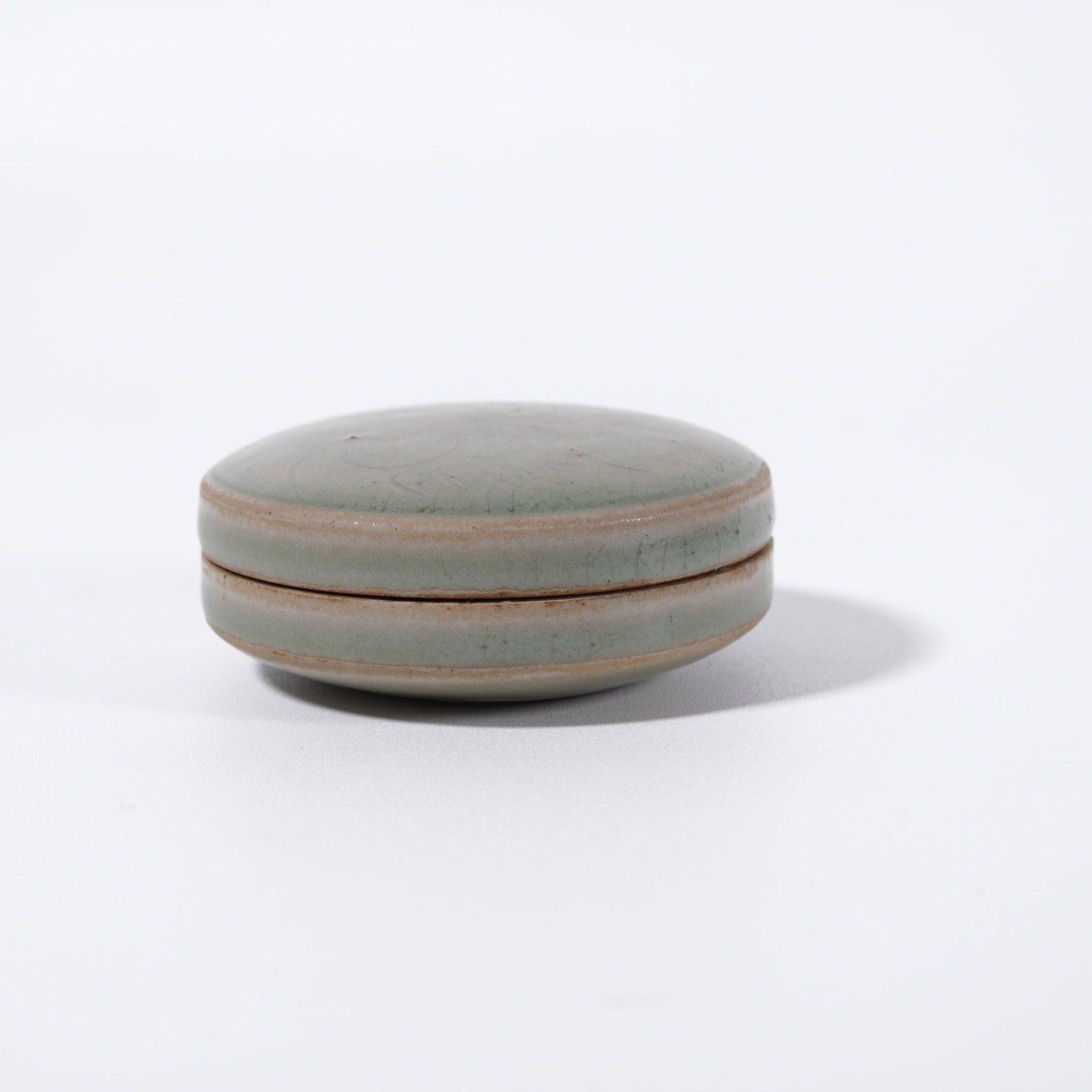 A ANCIENT KILN FLOWER-PATTERN INK-PASTE BOX - 4