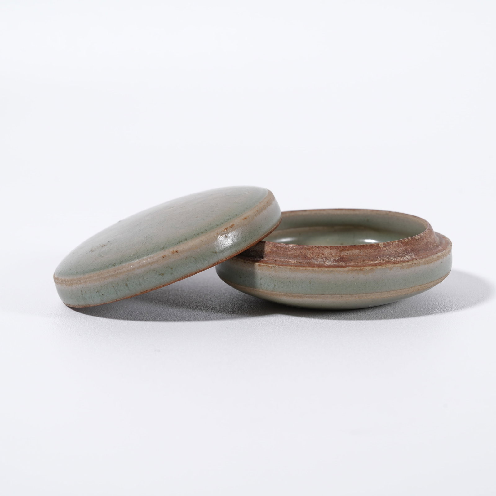 A ANCIENT KILN FLOWER-PATTERN INK-PASTE BOX - 5