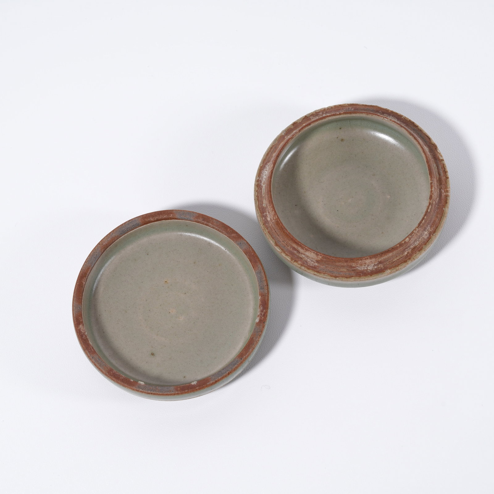A ANCIENT KILN FLOWER-PATTERN INK-PASTE BOX - 7