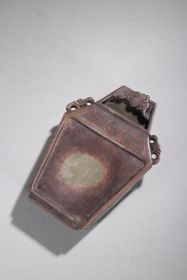 Red sandalwood bat pattern inkstoneâ€œ (1 of 9)