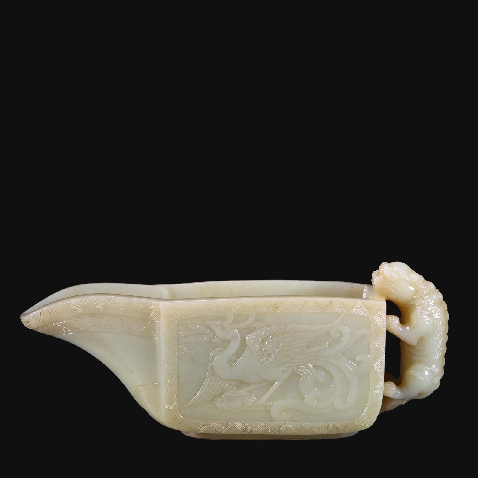 Hetian jade dragon and phoenix cup (1 of 9)