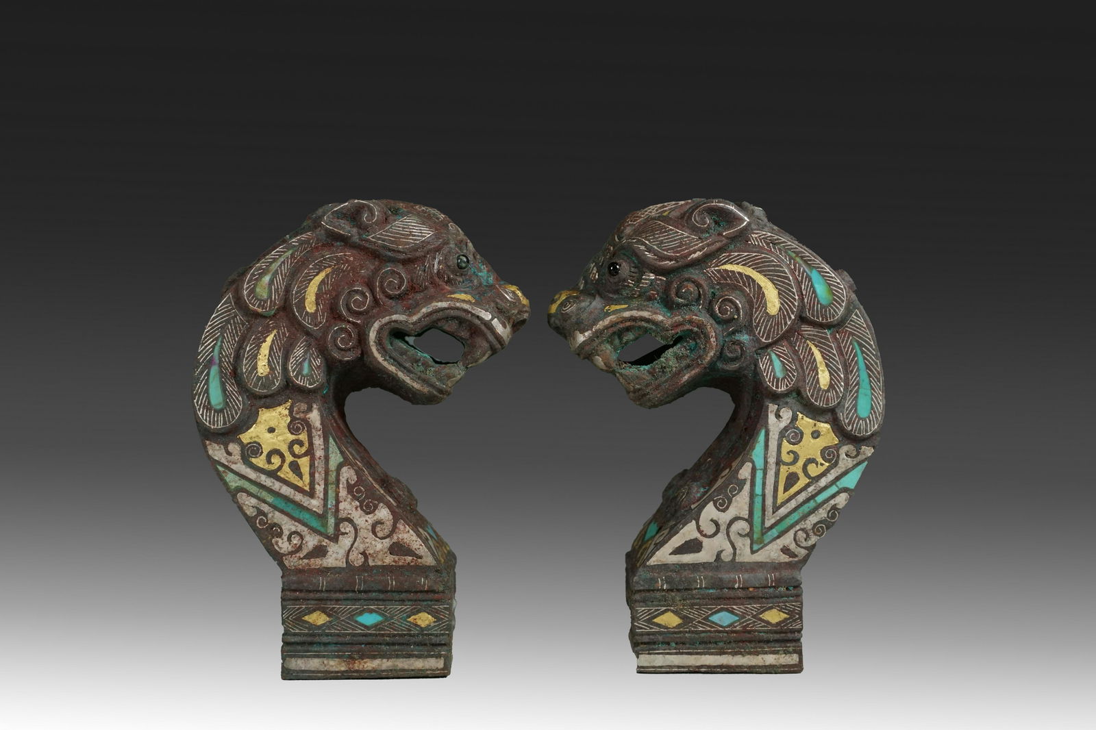 A pair of wrong gold and silver Lions (1 of 9)