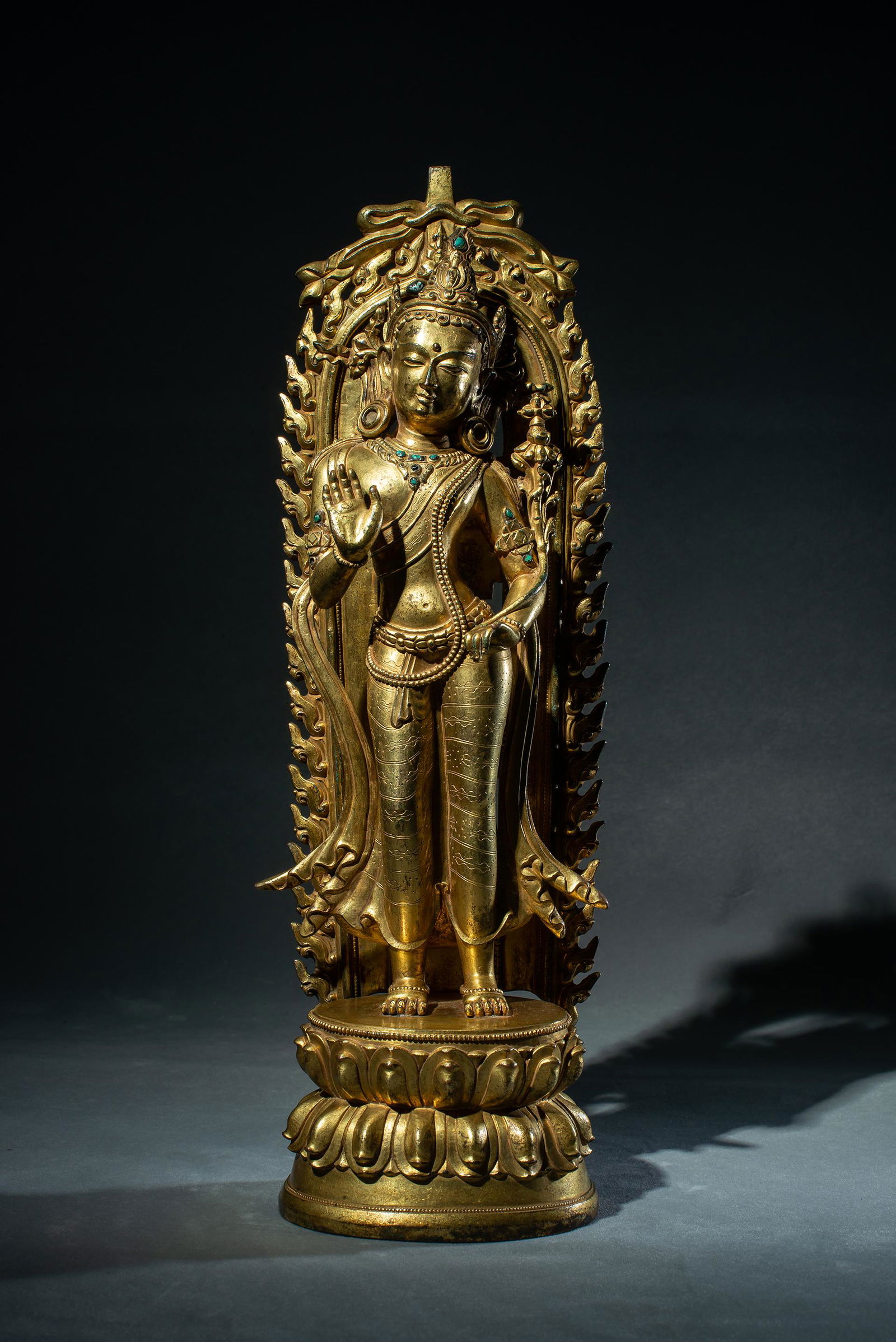Bronze gilded Buddha (1 of 9)