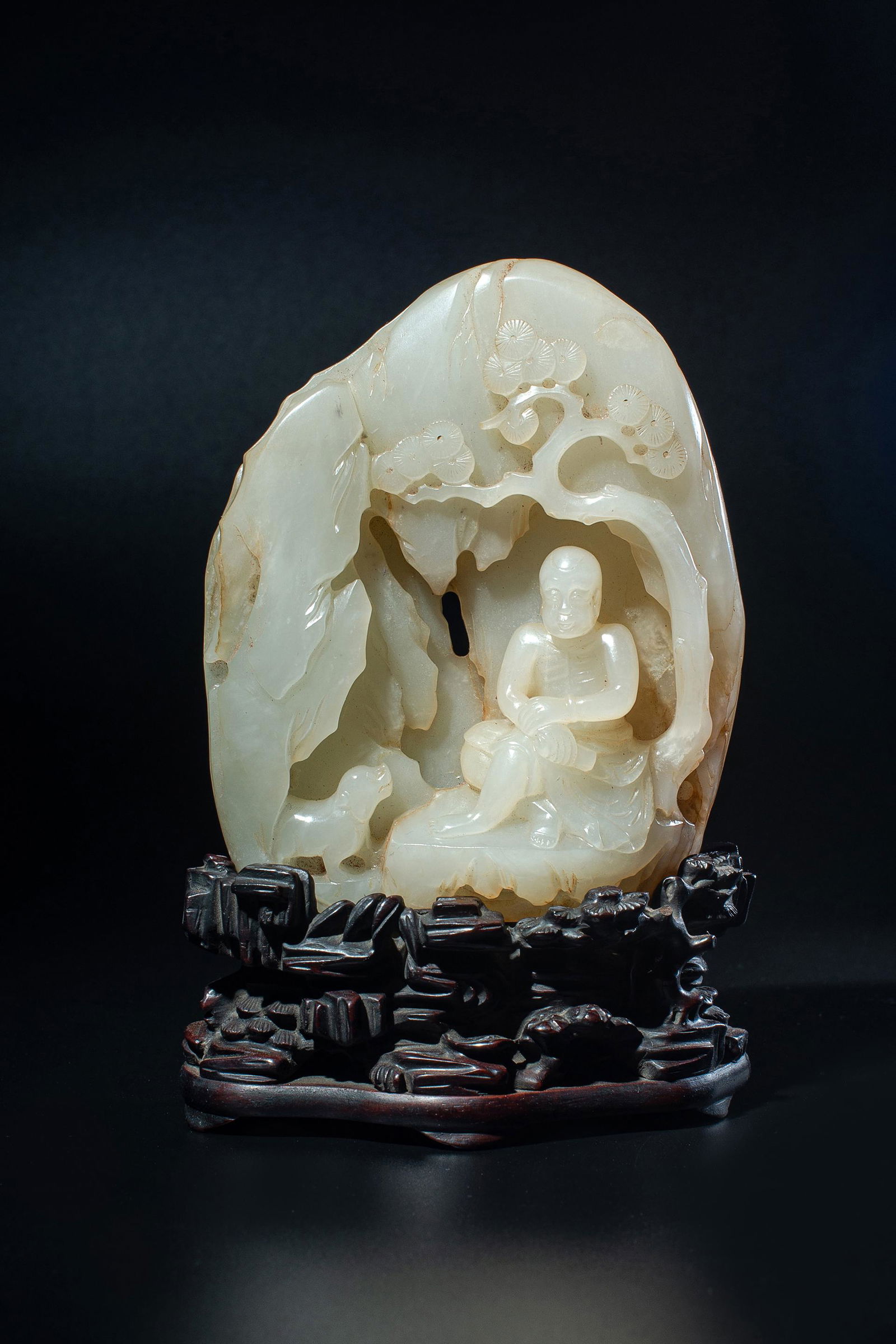 Hetian jade "Arhat" mountain (1 of 9)