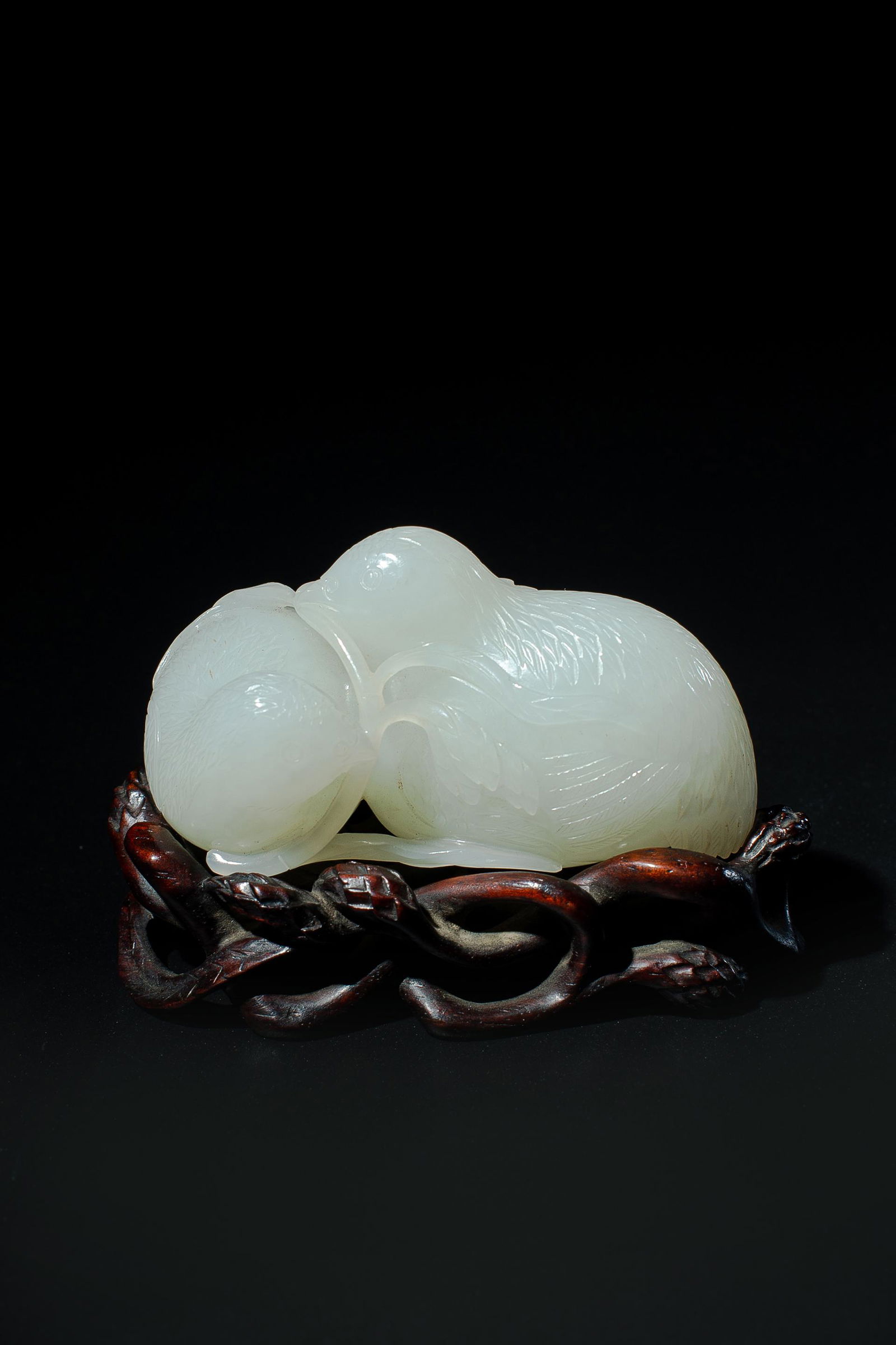 Hetian white jade "quail" (1 of 9)