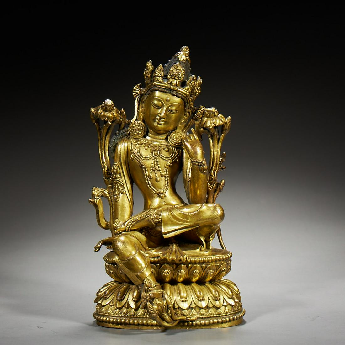 Bronze gilded  Buddha statue (1 of 13)