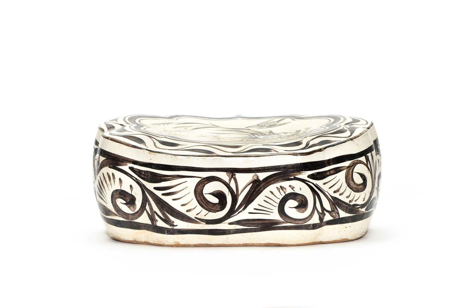 Cizhou Kiln Painted Animal Pattern Porcelain Pillow (1 of 8)