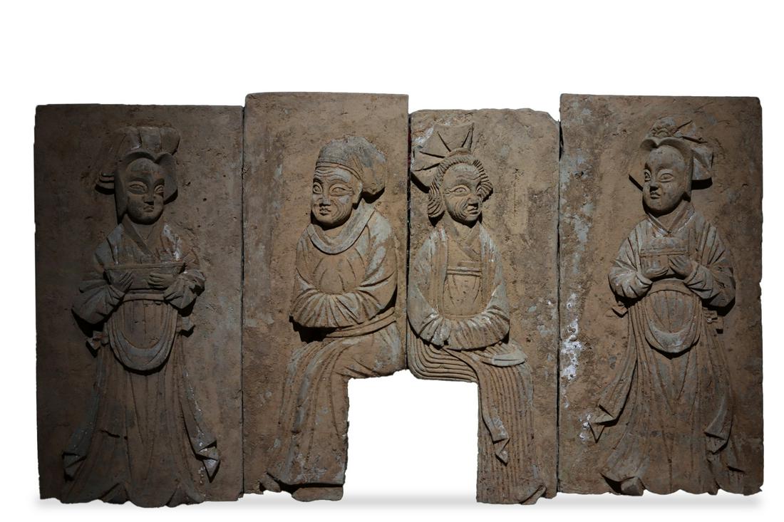 Jin Dynasty, a group of tomb bricks (1 of 9)