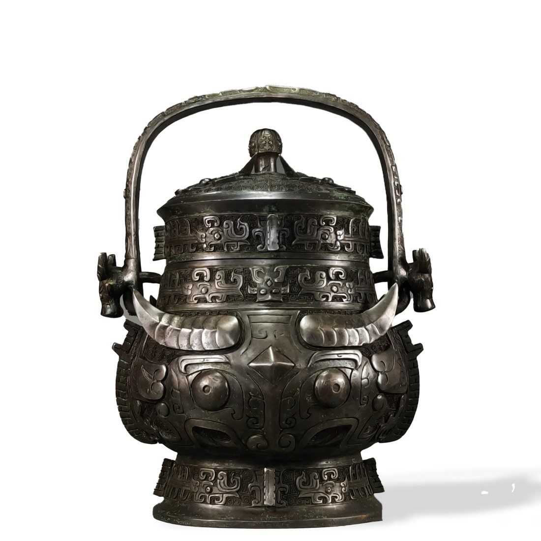 Bronze "lifting beam" pot (1 of 8)