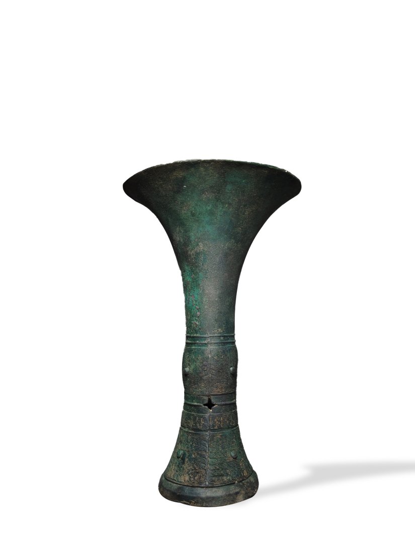 Bronze "flower Gu" (1 of 7)