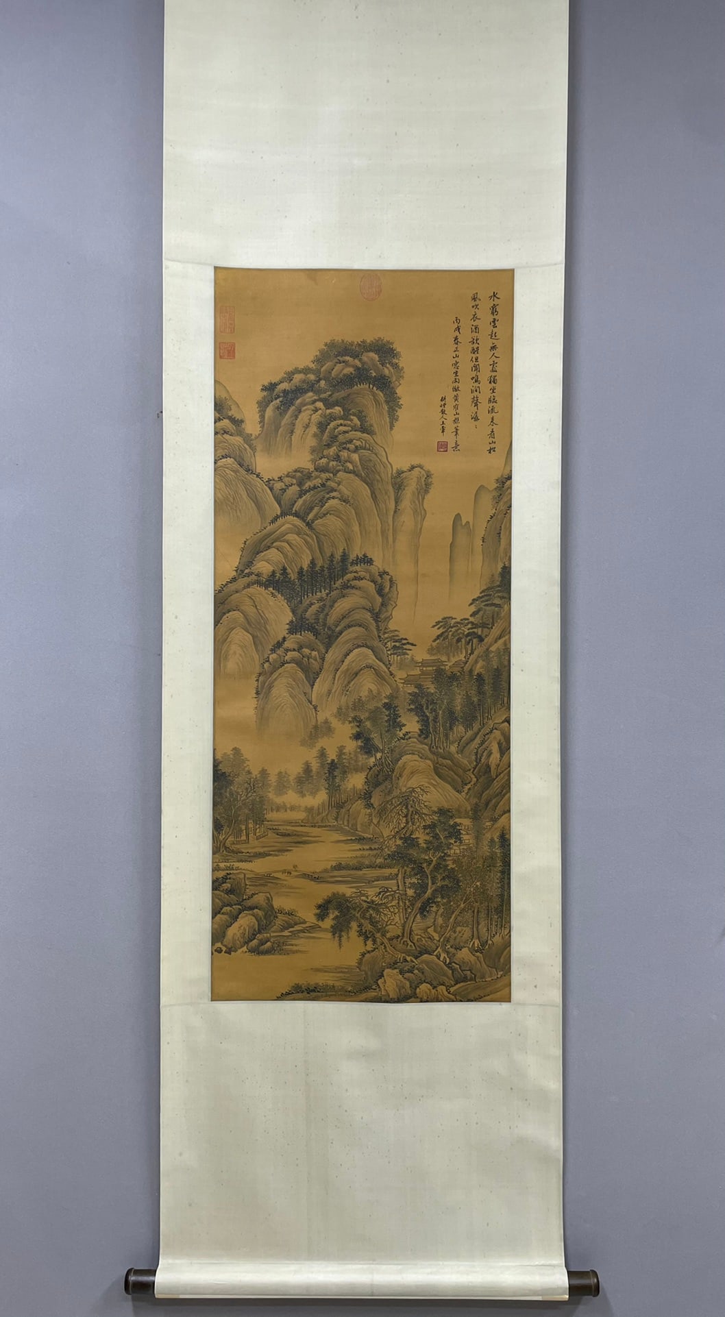 WANG HUI, LANDSCAPE SILK: Size 120x45cm
