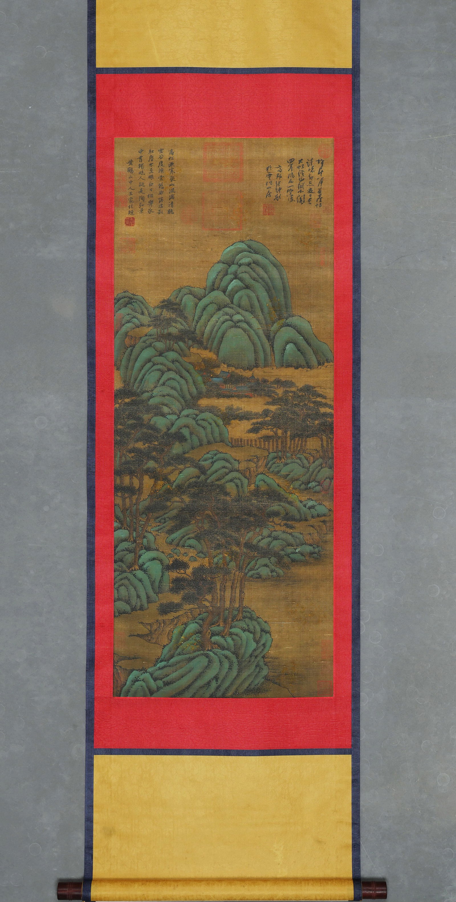 WANG MENG SILK · COLD SPRING LISTENING TO THE EMPTY VALLEY: Artwork dimensions 109x44 cm