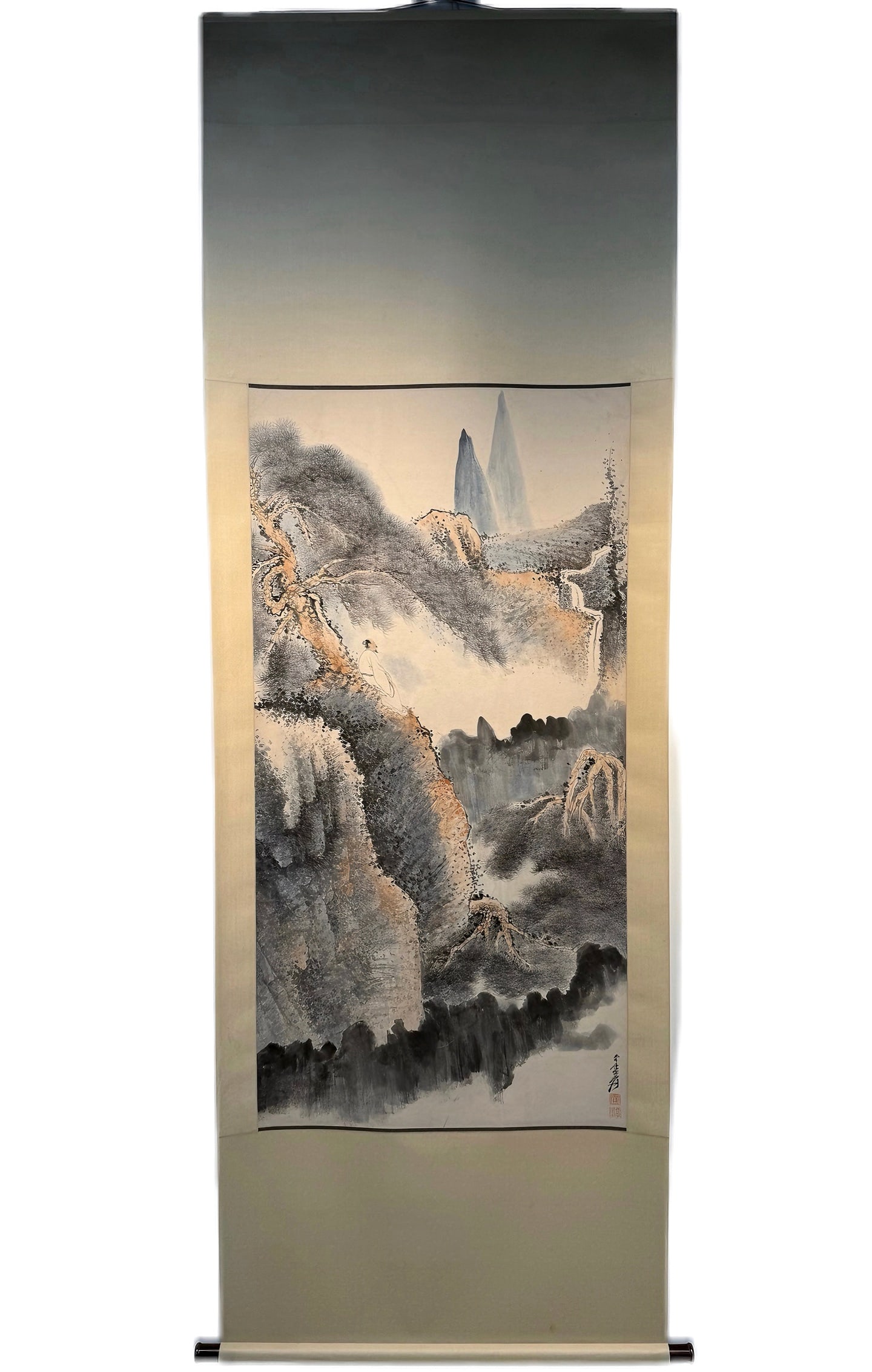 A SCHOLAR PAINTING BY ZHANG DAQIAN (1 of 11)