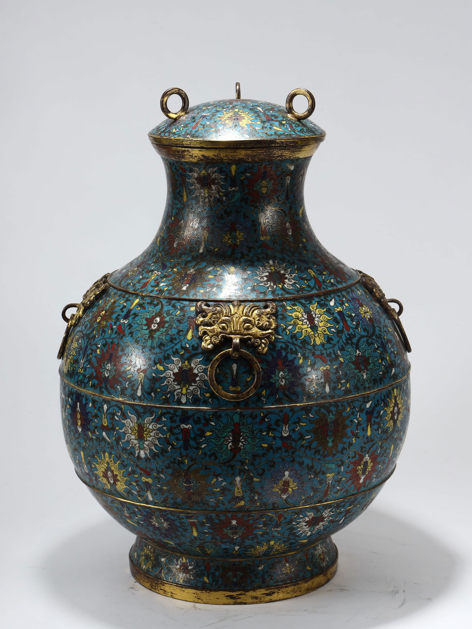 CELADON LARGE JAR: Height 50cm