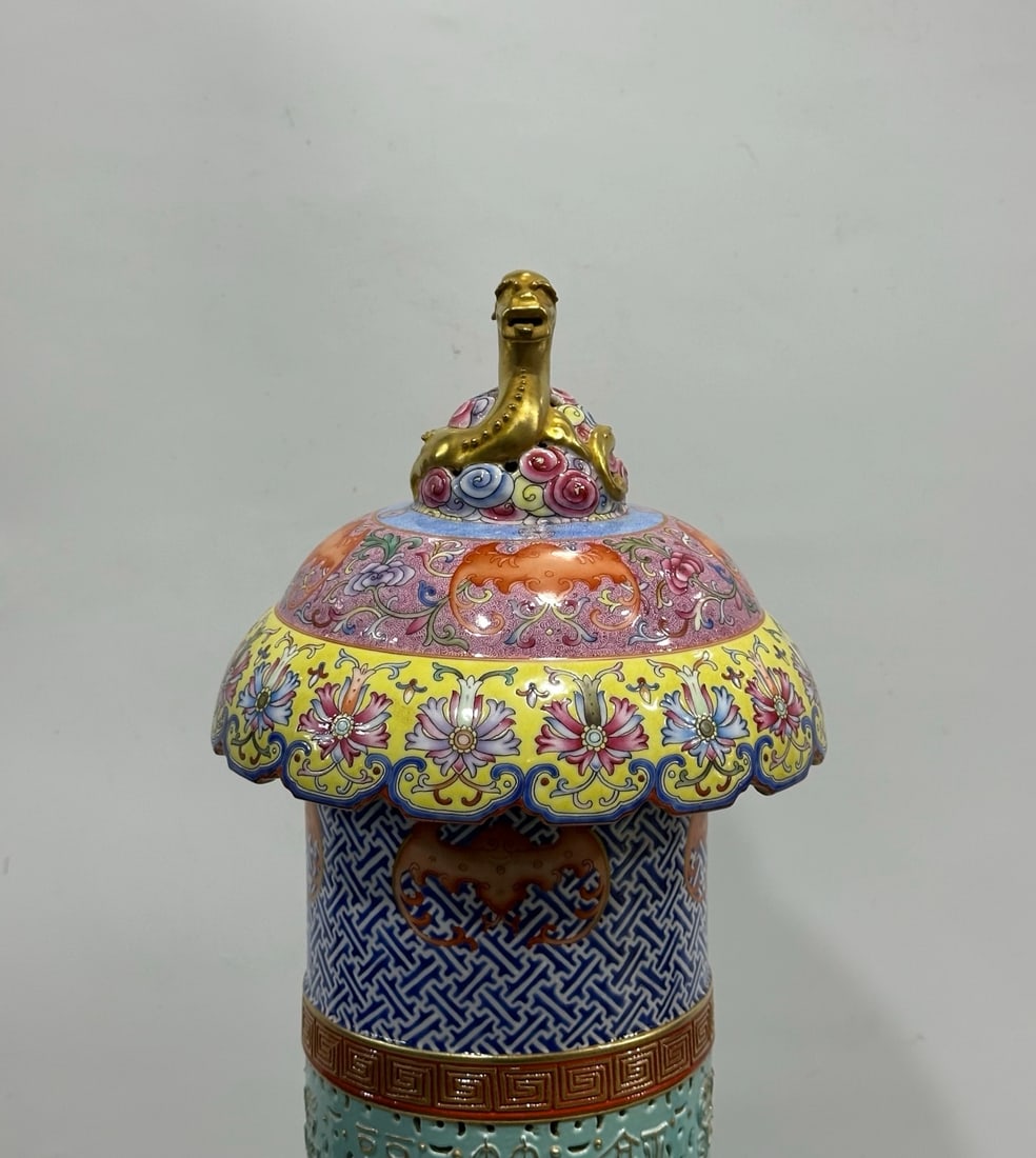 TURQUOISE GLAZE HAT STAND - 2