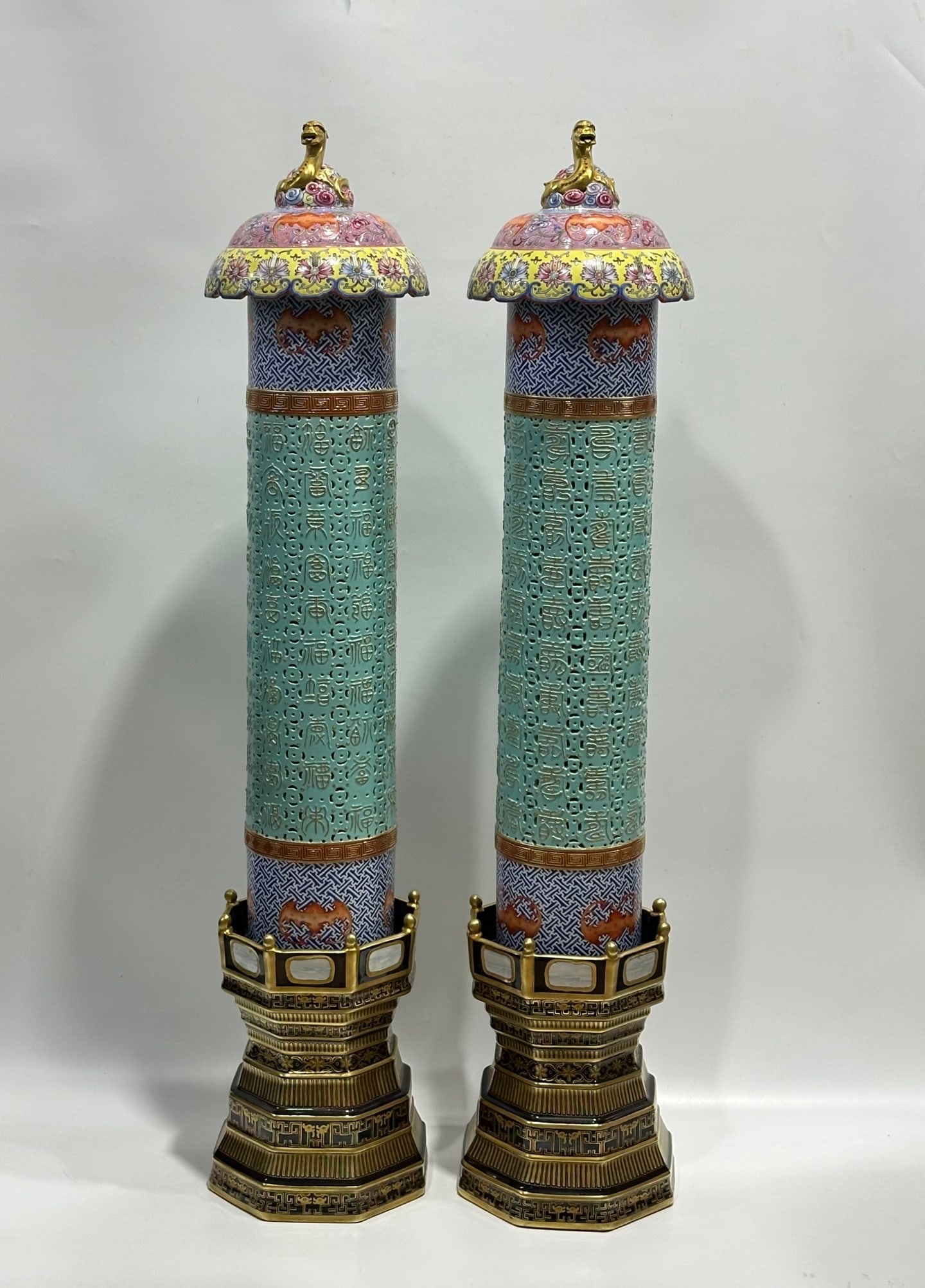 TURQUOISE GLAZE HAT STAND - 3