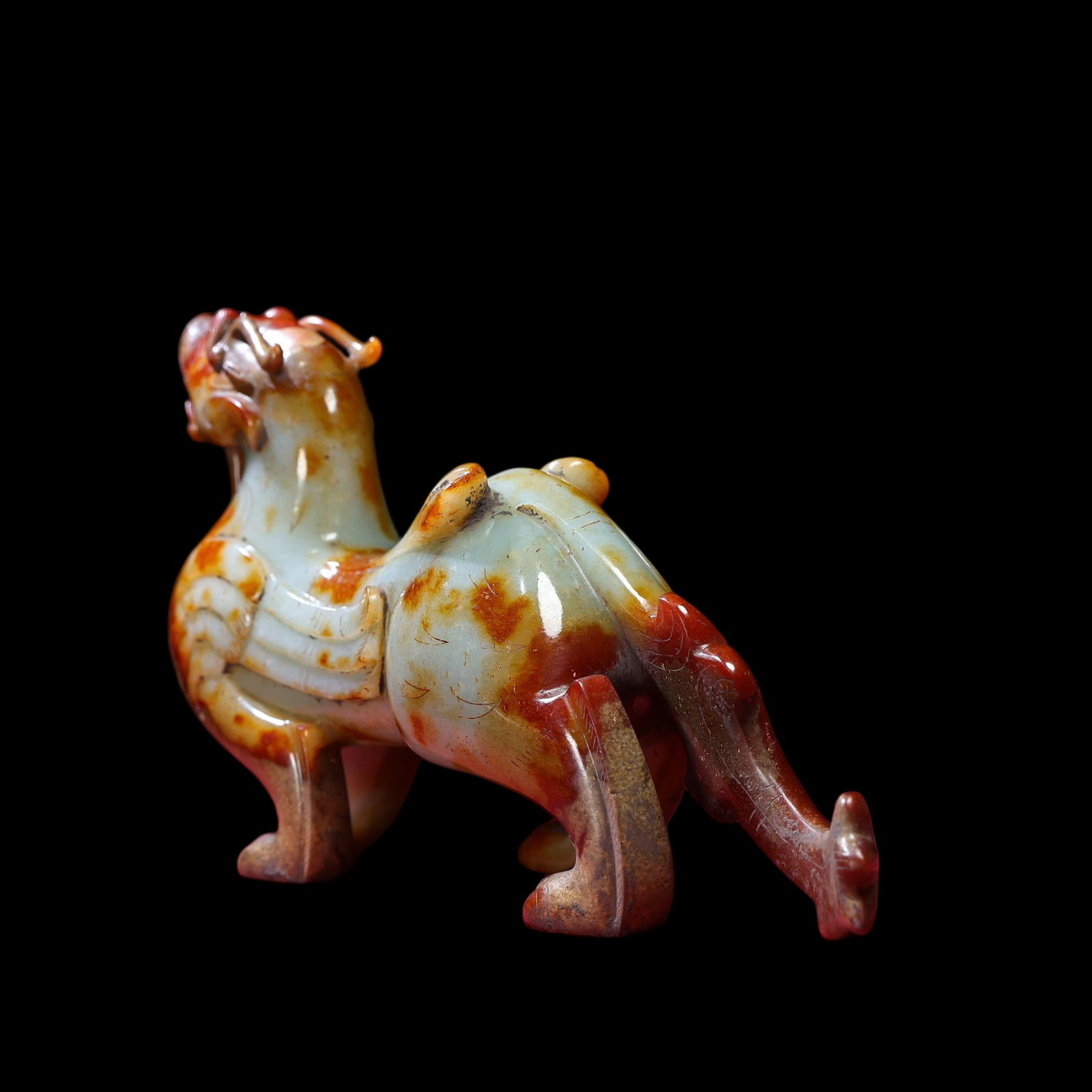 ANCIENT JADE AUSPICIOUS BEAST PAIR - 7