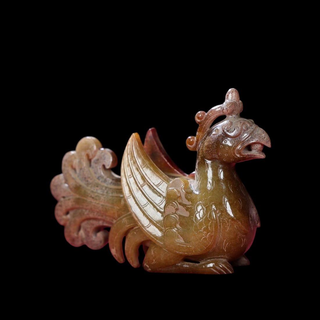 ANCIENT JADE PHOENIX HANDLE - 2