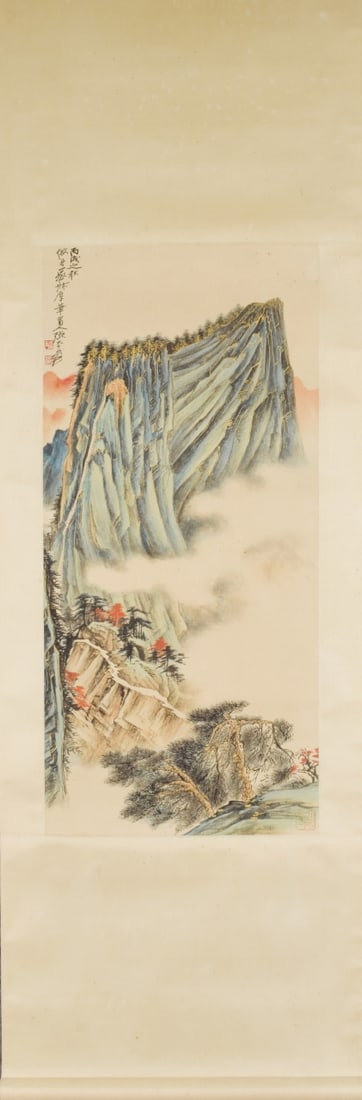 ZHANGDAQIAN:LANDSCAPE张大千: Size: 92X43cm