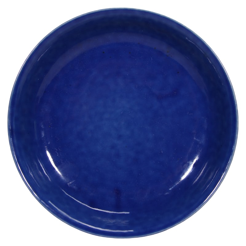 QIANLONG PERIOD BLUE GLAZED PLATE (1 of 8)
