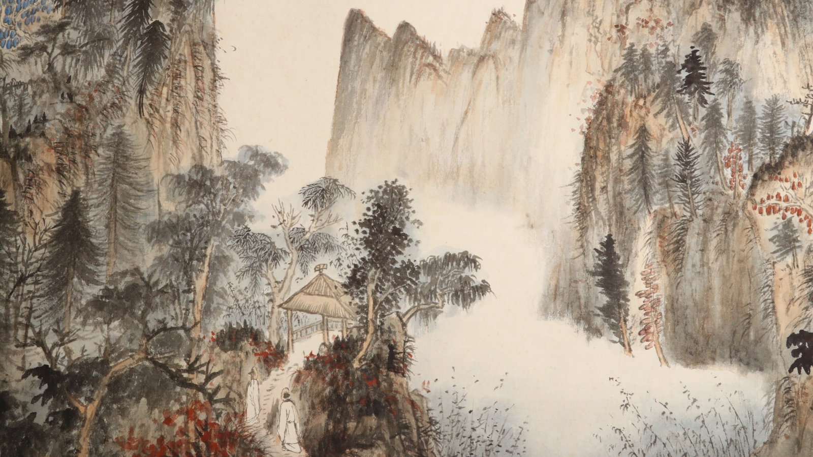 ZHANGDAQIAN:SCENICVIEWSOFSTREAMSANDMOUNTAINS张大千 - 4