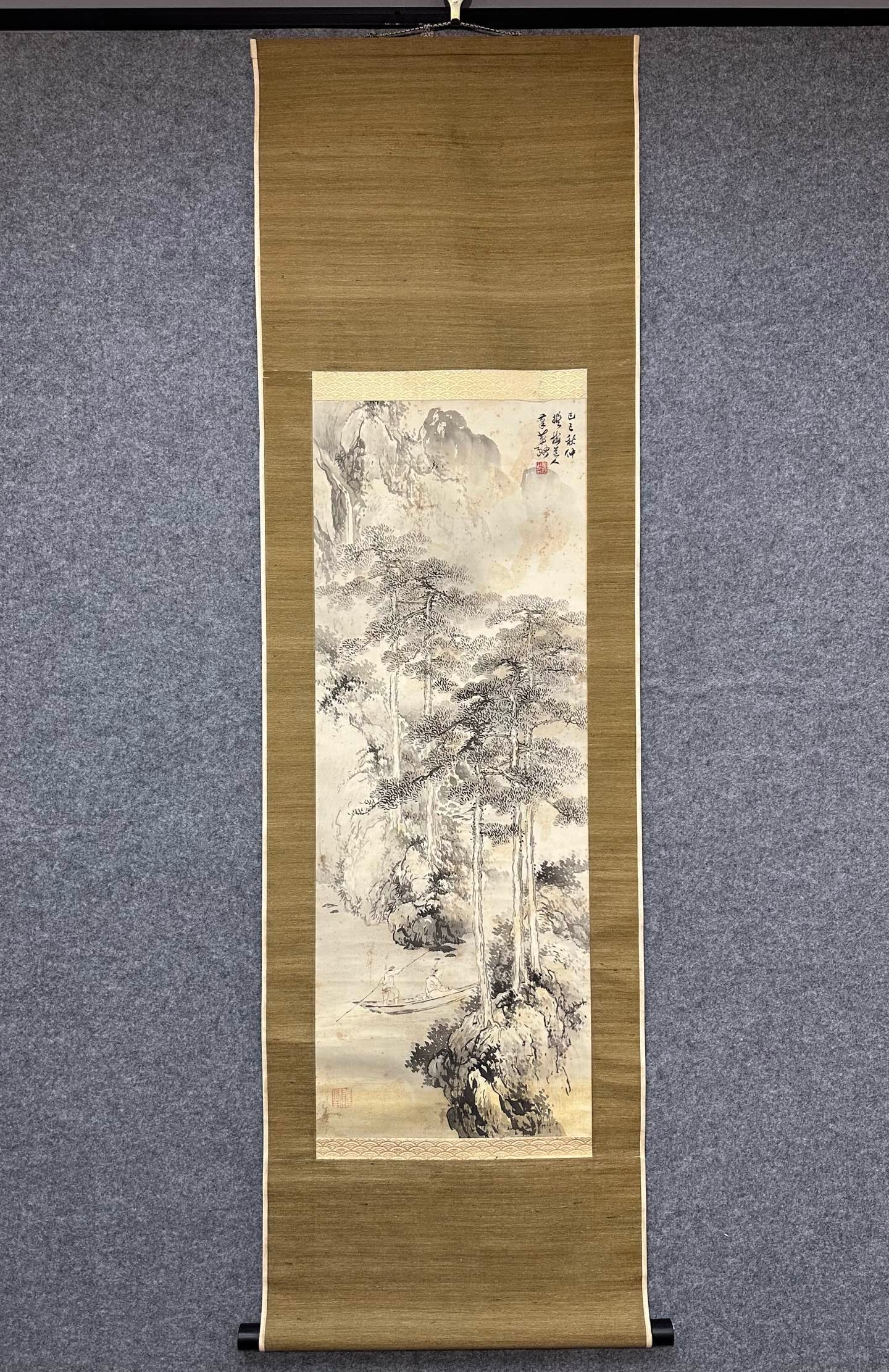XIAO XUN'S LANDSCAPE: The painting size is 87×32cm.
