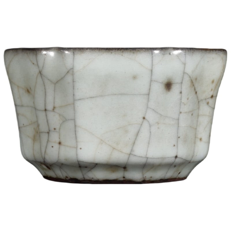 OFFICIAL KILN CELADON SIX-BRAID TEA BOWL (1 of 8)