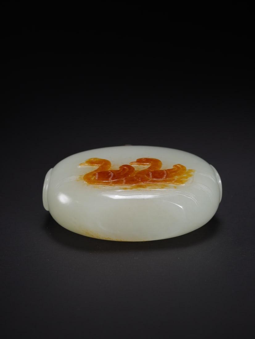 HETIAN JADE SNUFF BOTTLE - 5