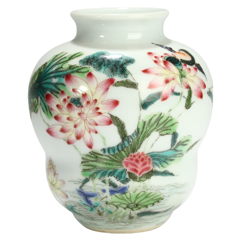 PASTEL FLOWER AND BIRD JAR (1 of 7)