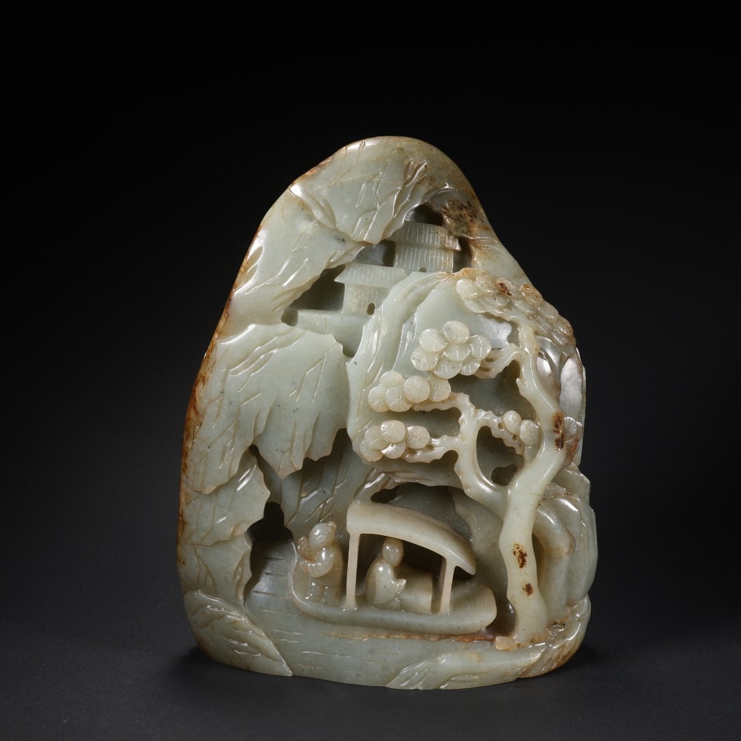 HETIAN JADE LANDSCAPE AND FIGURE ORNAMENTS (1 of 9)