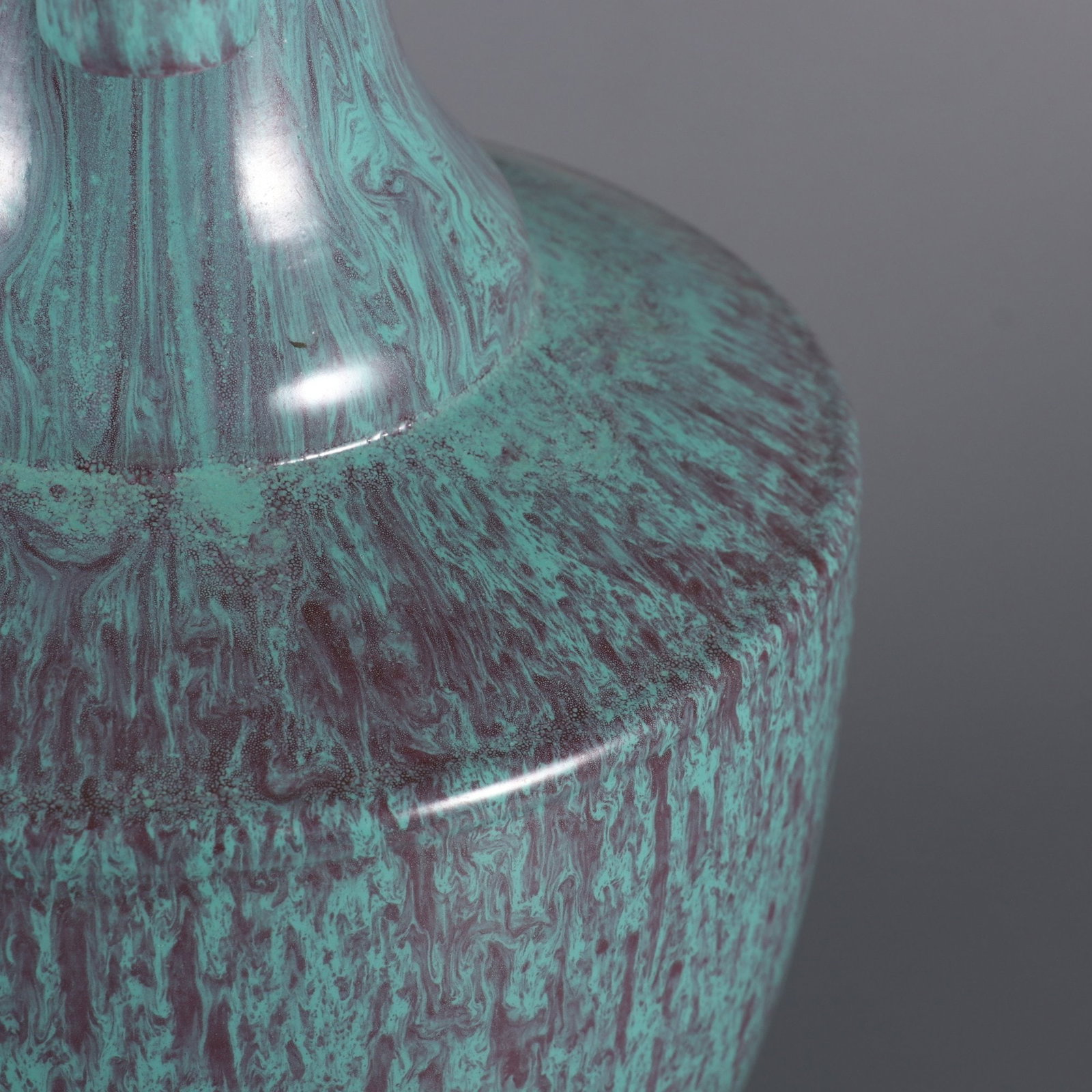 JUN-GLAZED DOUBLE-EARED VASE - 7