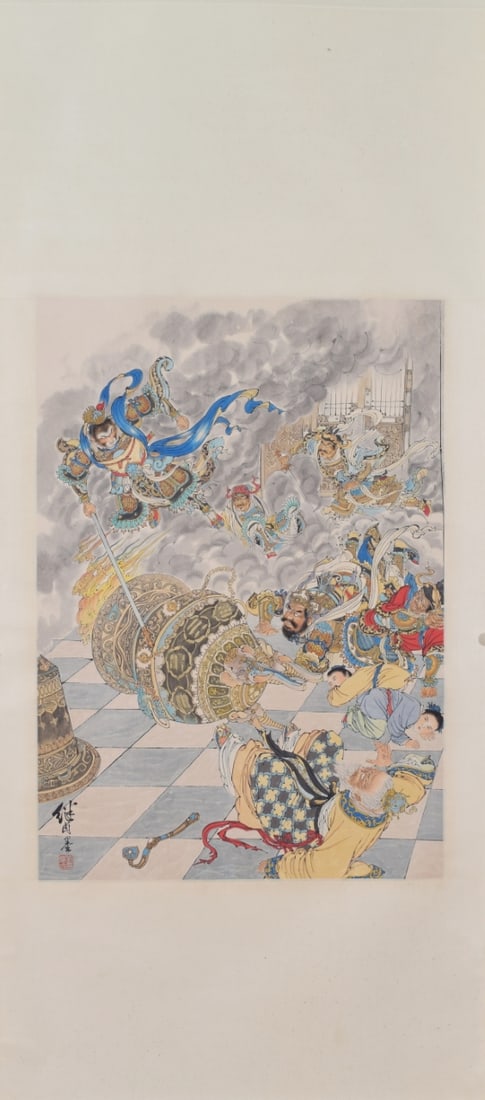 LIUJIYOUPAPER-BASED*HAVOCINHEAVEN刘继卣: Size: 95X67cm