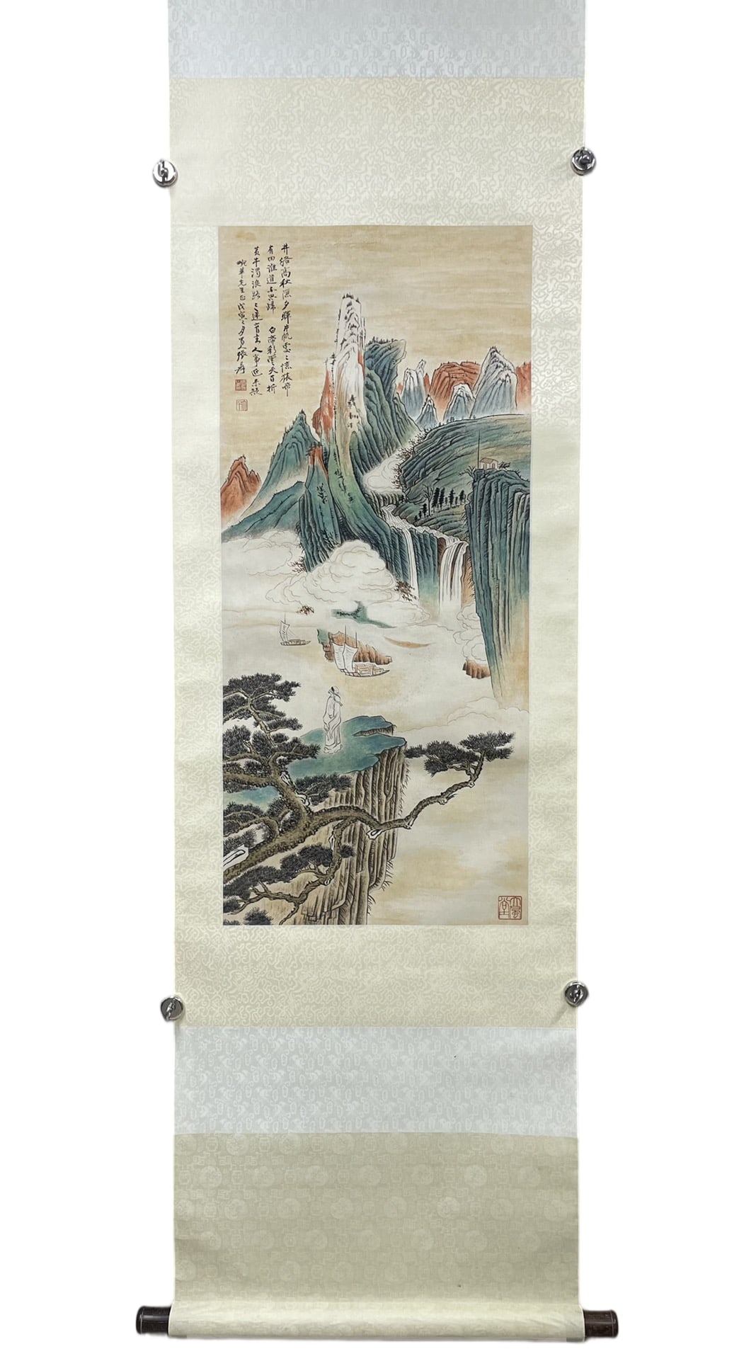 ZHANGDAQIAN张大千: Dimensions: 92 x 41 cm.