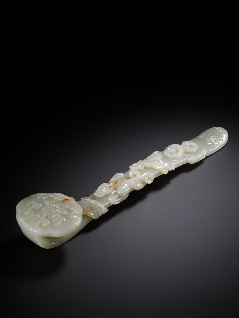 HETIAN JADE DRAGON PATTERN RUYI - 6