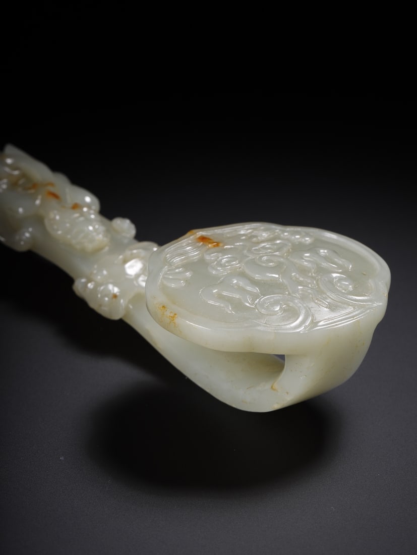 HETIAN JADE DRAGON PATTERN RUYI - 7