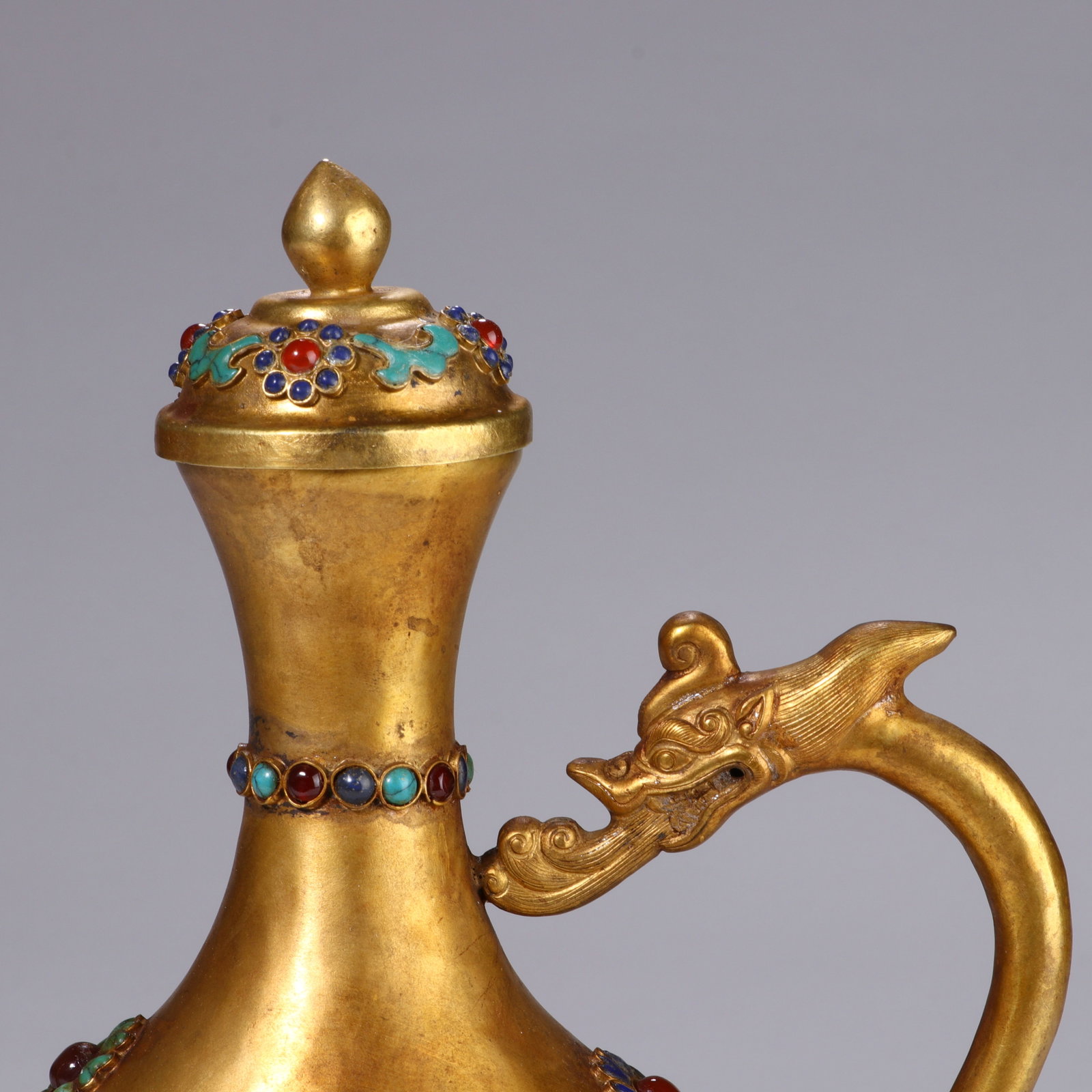 GILDED BRONZE EWER - 2