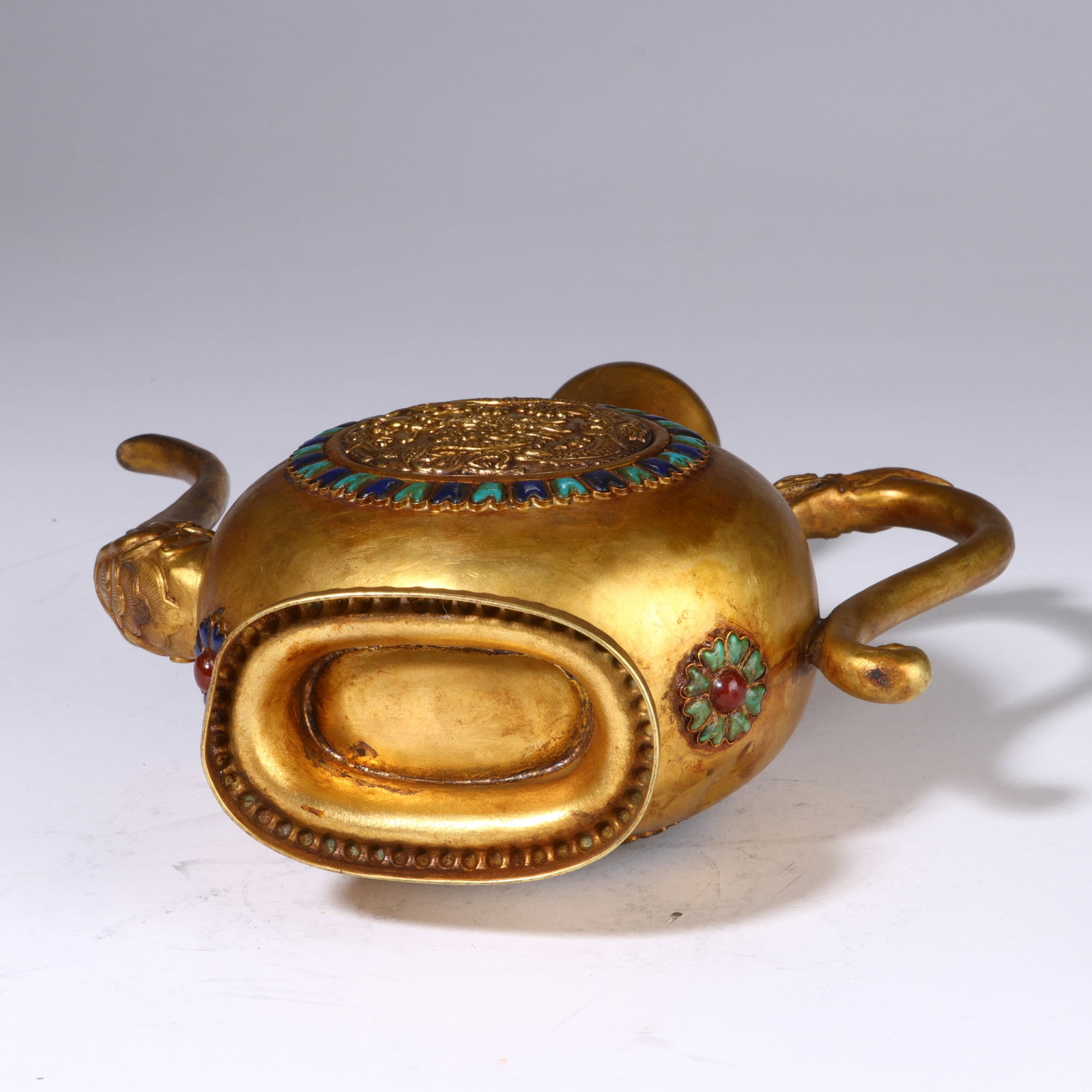 GILDED BRONZE EWER - 8