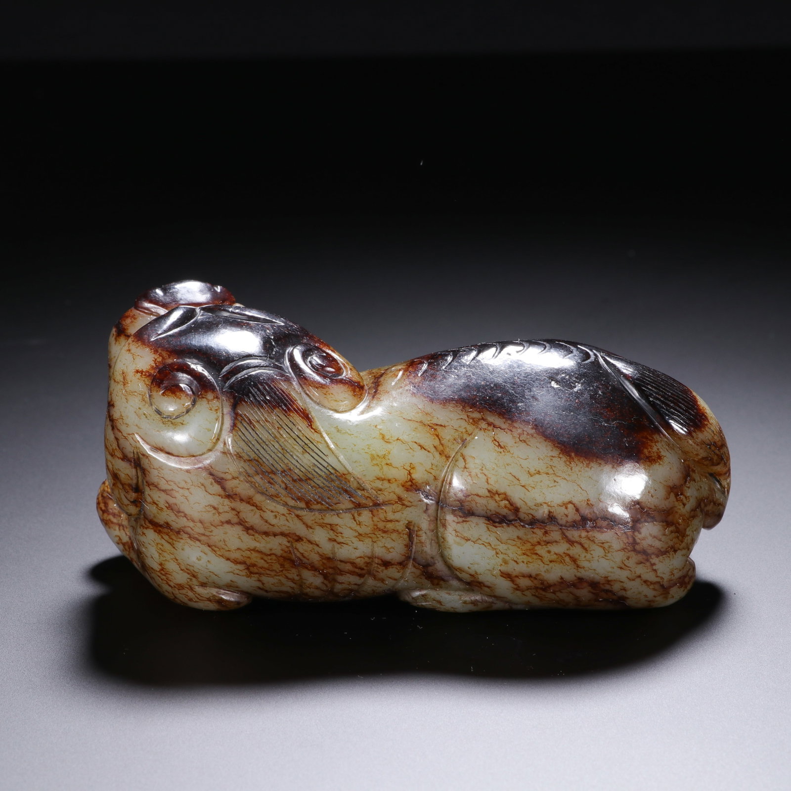 HETIAN JADE AUSPICIOUS BEAST - 5