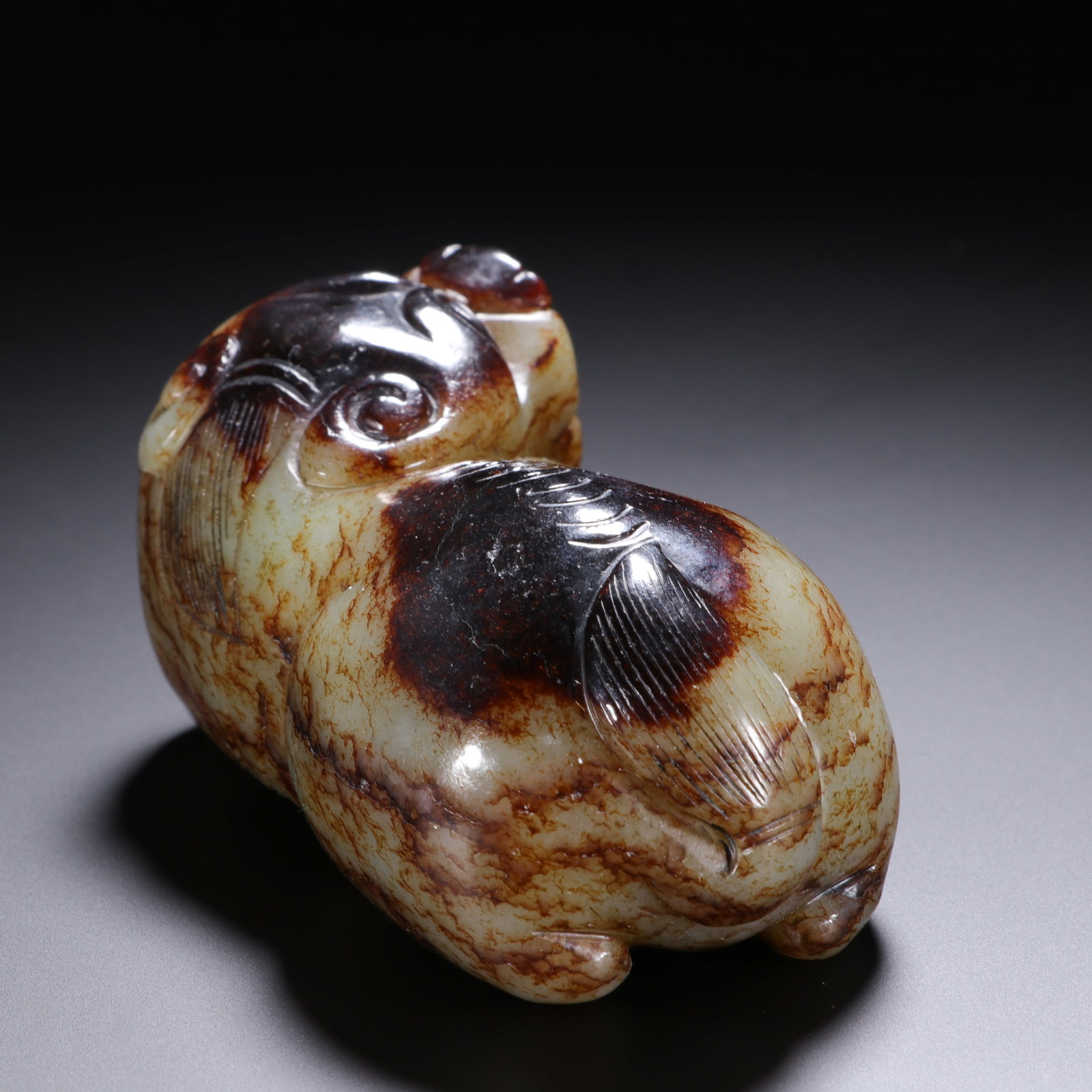 HETIAN JADE AUSPICIOUS BEAST - 6