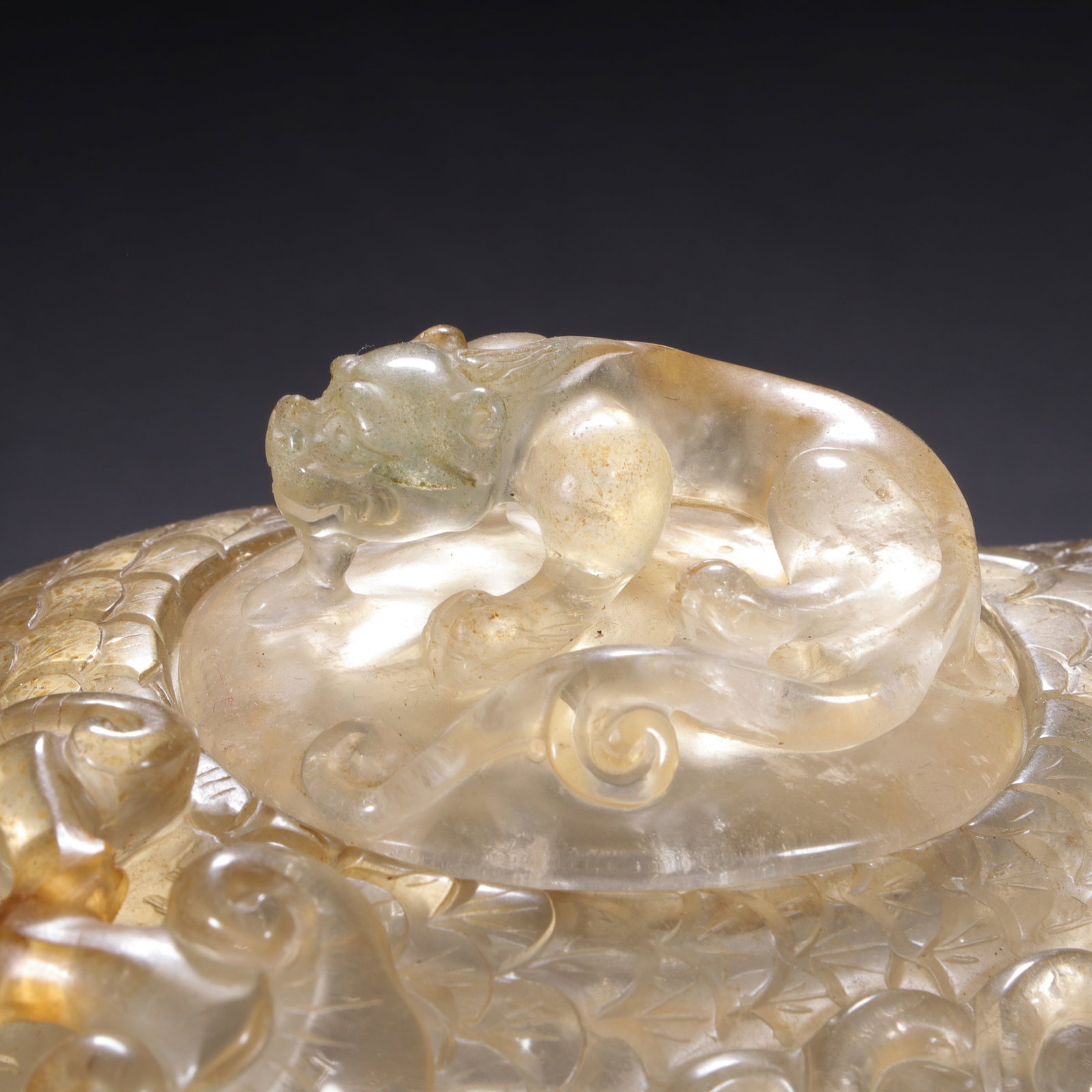 YELLOW CRYSTAL POT - 3