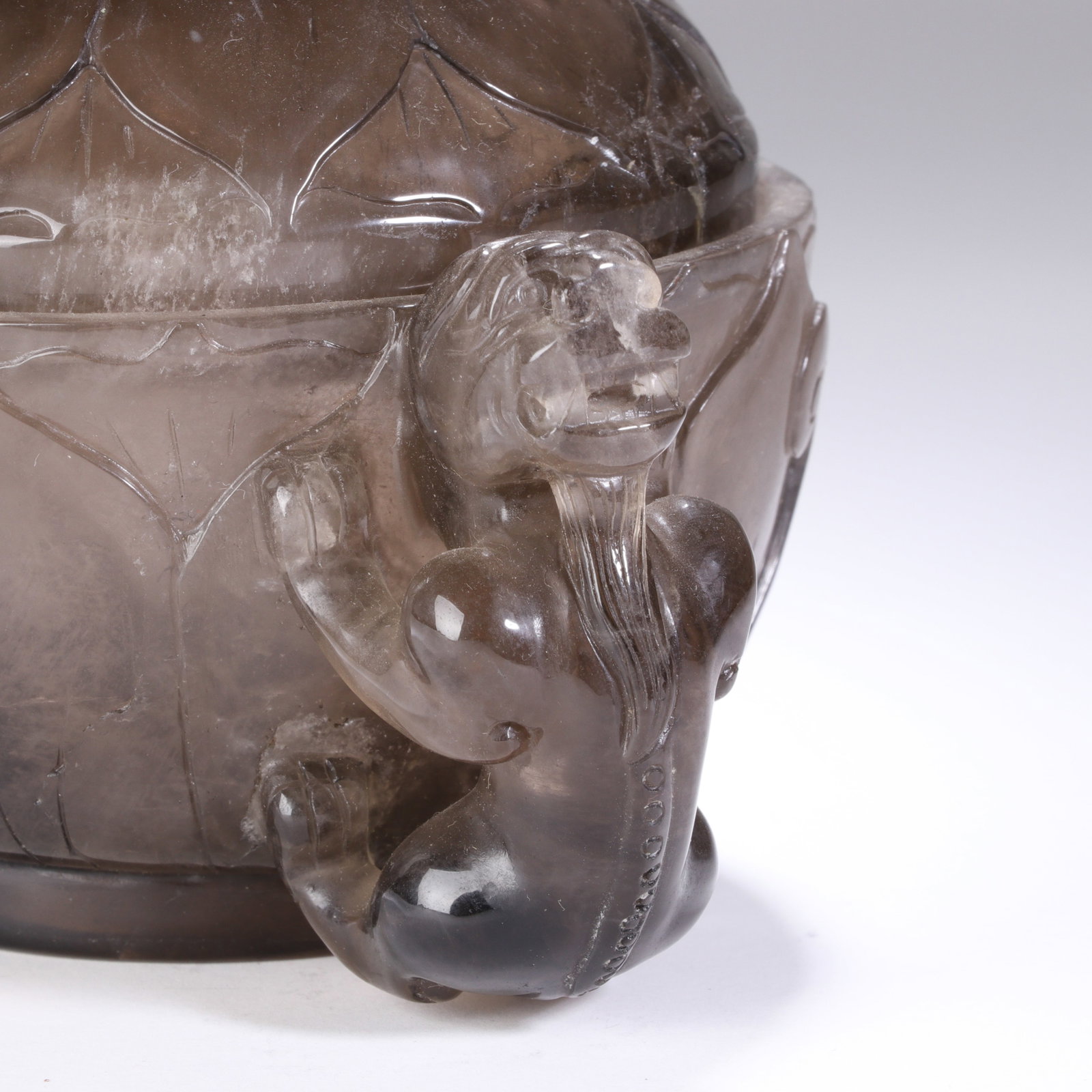 CRYSTAL DRAGON PATTERN DOUBLE-EARED INCENSE BURNER - 5