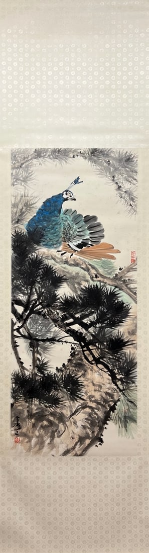 WANGXUETAO，王雪涛: The painting size is 114×47 cm.