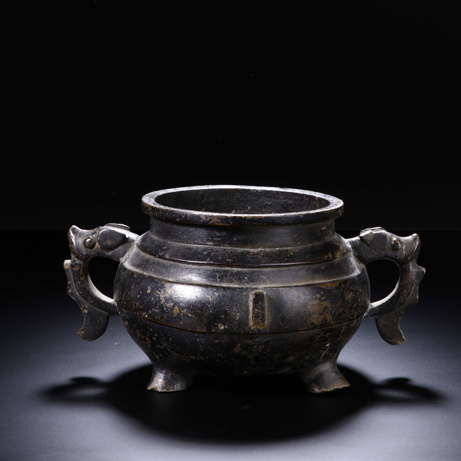 BRONZE FURNACE: Height 9.5cm Width 19cm
