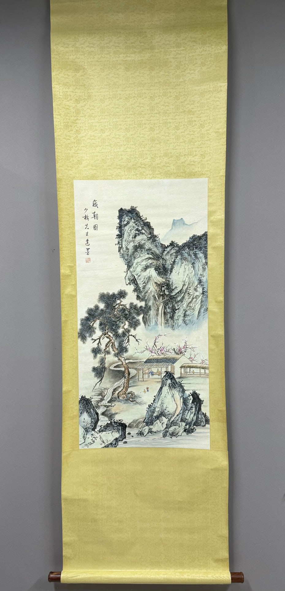 CHENSHAOMEI:NEWYEAR'SMORNING，陈少梅: Size: 99x48cm