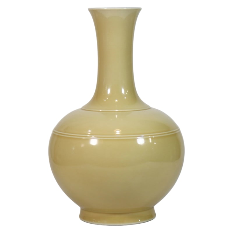 YELLOW-GLAZED APPRECIATION VASE (1 of 6)