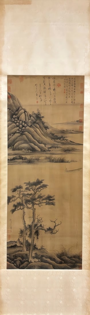 WUZHEN:LANDSCAPES(ONSILK)吴真: 140×55cm