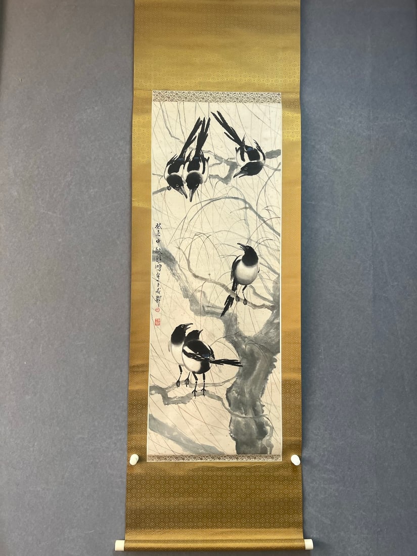XU BEIHONG'S SIX HAPPINESS PICTURE徐悲鸿 (1 of 8)